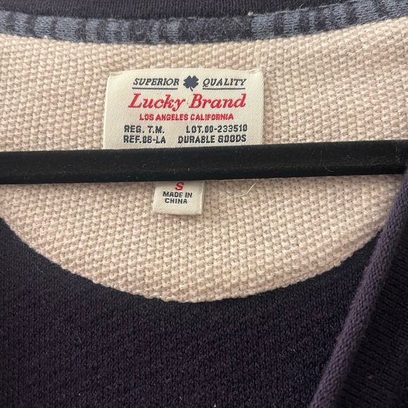 Lucky Brand Nautical Blue and White Striped Cardigan - Picture 2 of 5